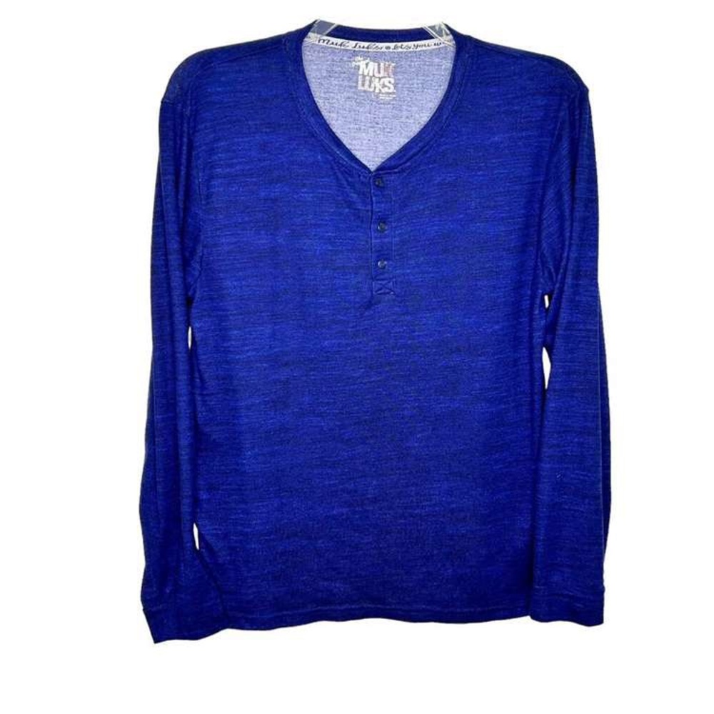 Muk Luks Blue Long Sleeve Tee